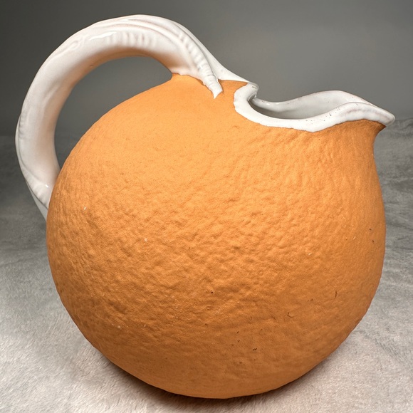 Italian Wide Mouth Terracota Juice Water Pitcher Early 18th Century Baked Earth - Picture 1 of 12